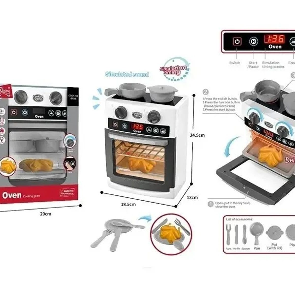 TATEE - juguete para cocina casitas horno niños Trae pollo asado