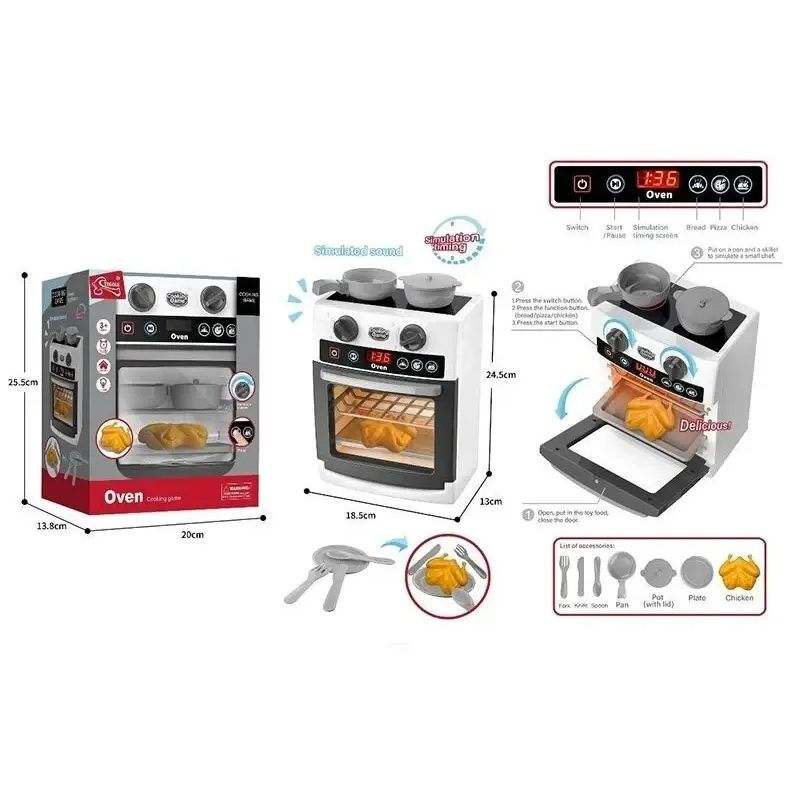 TATEE - juguete para cocina casitas horno niños Trae pollo asado