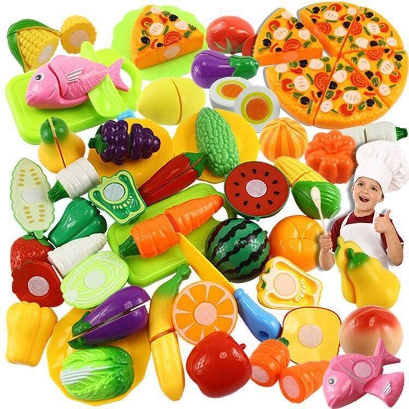 TATEE - Frutas Y Verduras Juguetes educativo Cocina 30 Piezas
