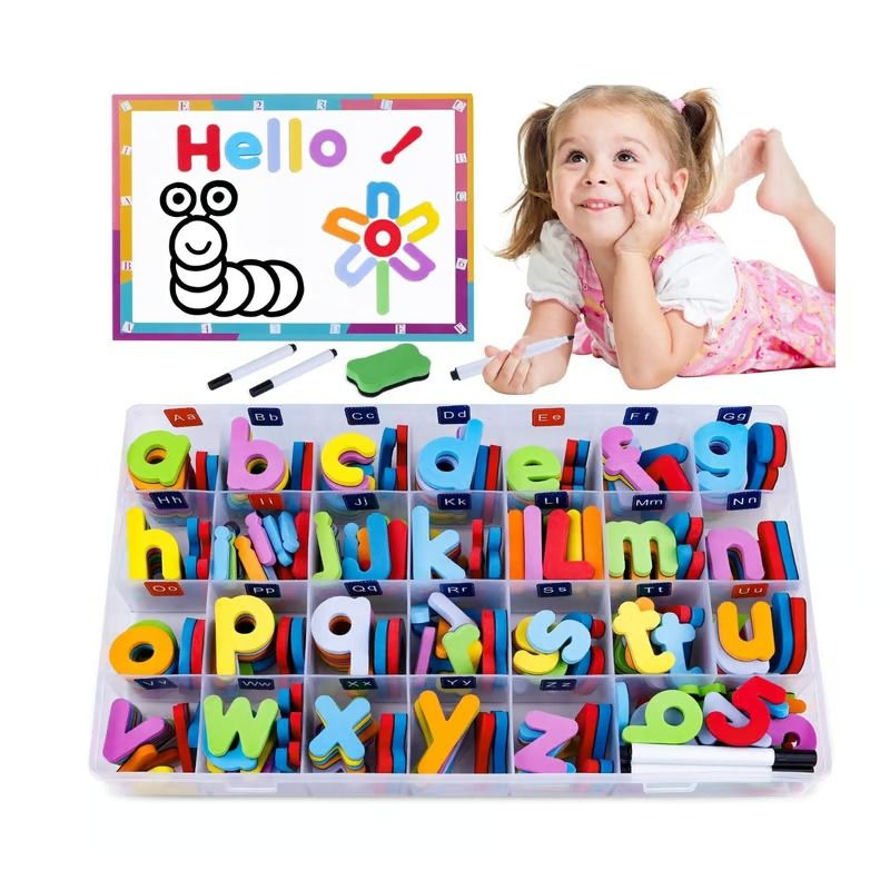 TATEE - juguetes Juego Magnético de letras, números 254 Pcs-color