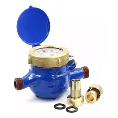 KUANGYE - Medidor Remarcador De Agua Con Conexión 3/4 Pulgada 20 Mm