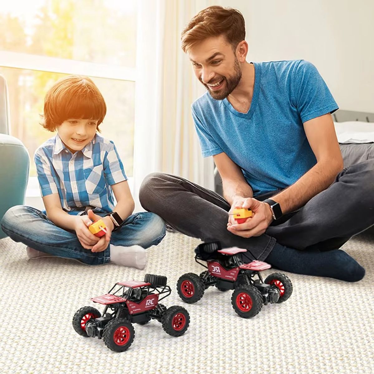 TATEE - Auto a Control Remoto Coche juguetes para niños recargable.-