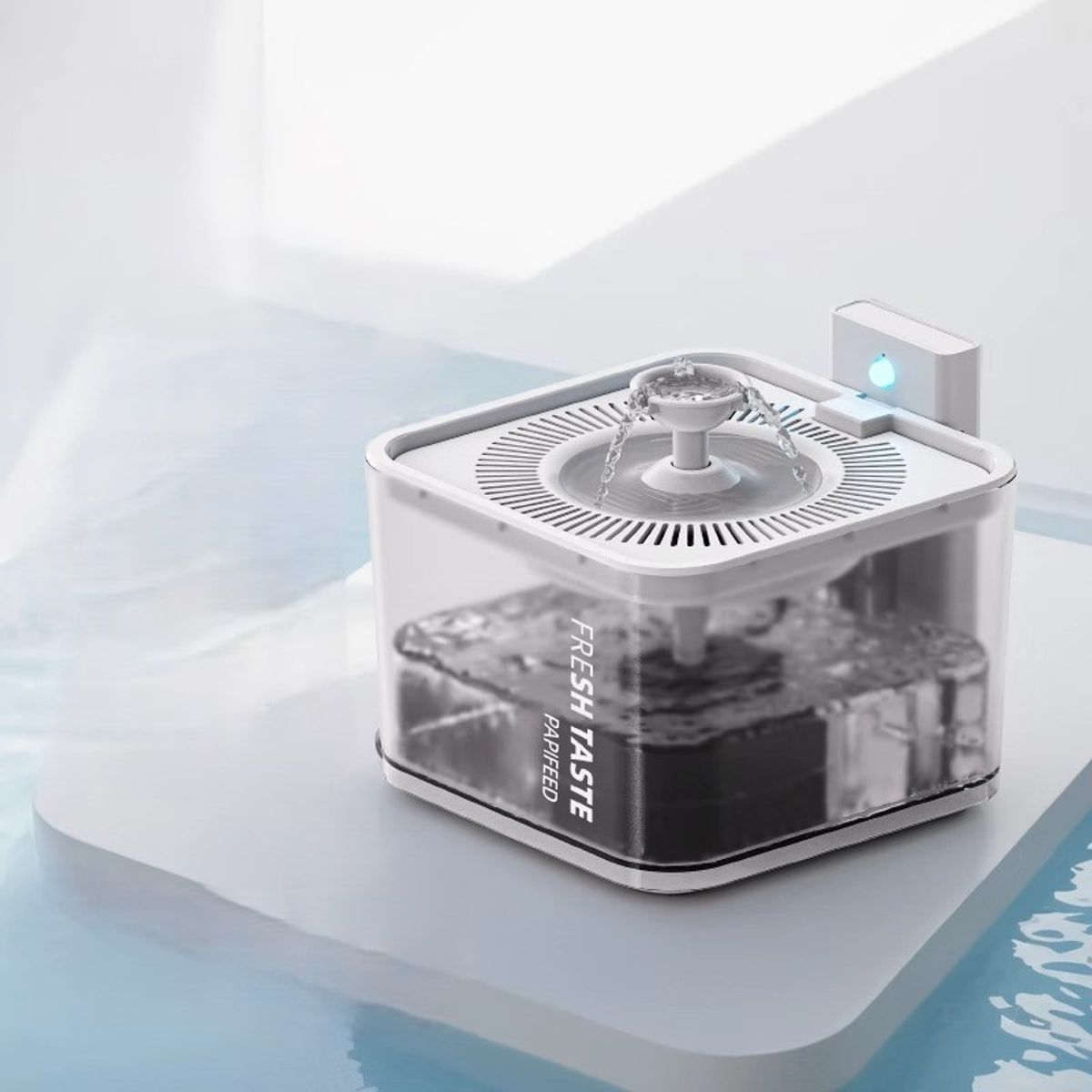 TATEE - Bebedero Mascotas 3L Con sensor inteligente y carga usb