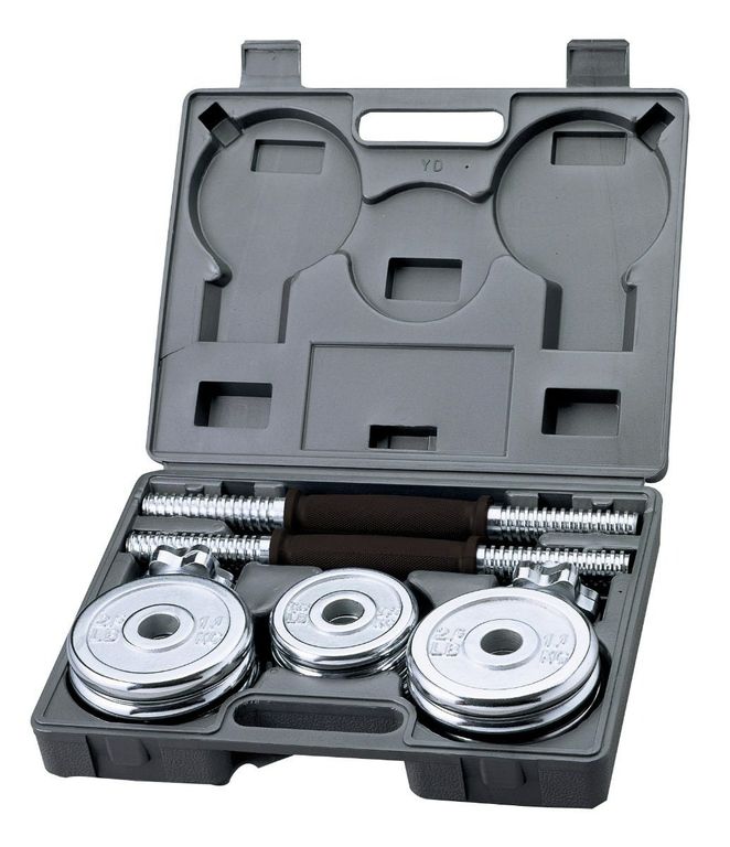 Set Mancuernas Cromadas 15kg