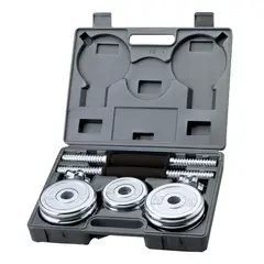 BLU FIT - Set Mancuernas Cromadas 15kg