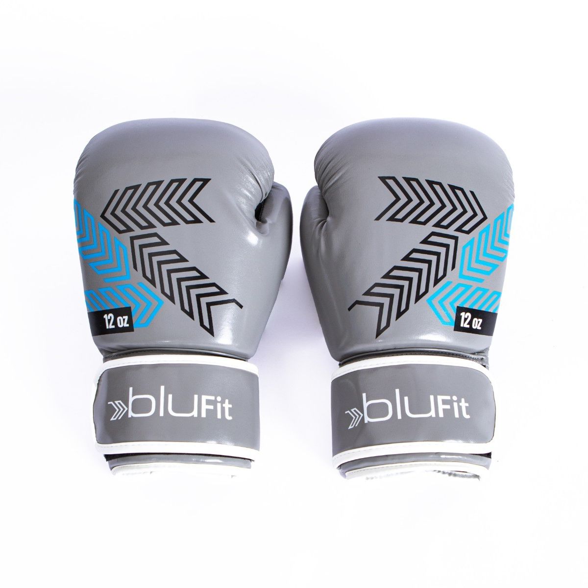 BLU FIT - Guantes Boxeo Entrenamiento Blu Fit 12 oz Gris