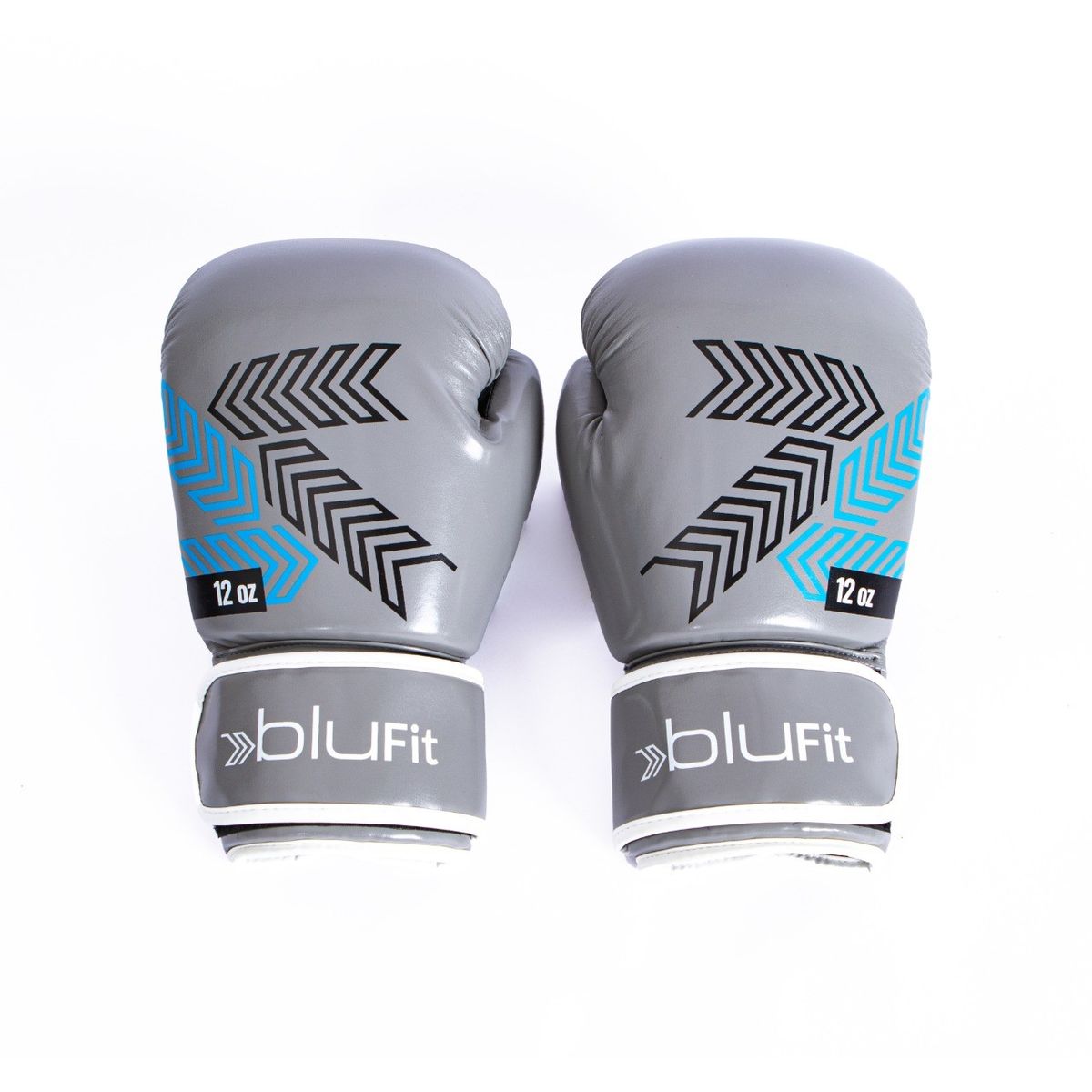 BLU FIT - Guantes Boxeo Entrenamiento Blu Fit 12 oz Gris