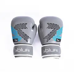 BLU FIT - Guantes Boxeo Entrenamiento 12 oz Gris