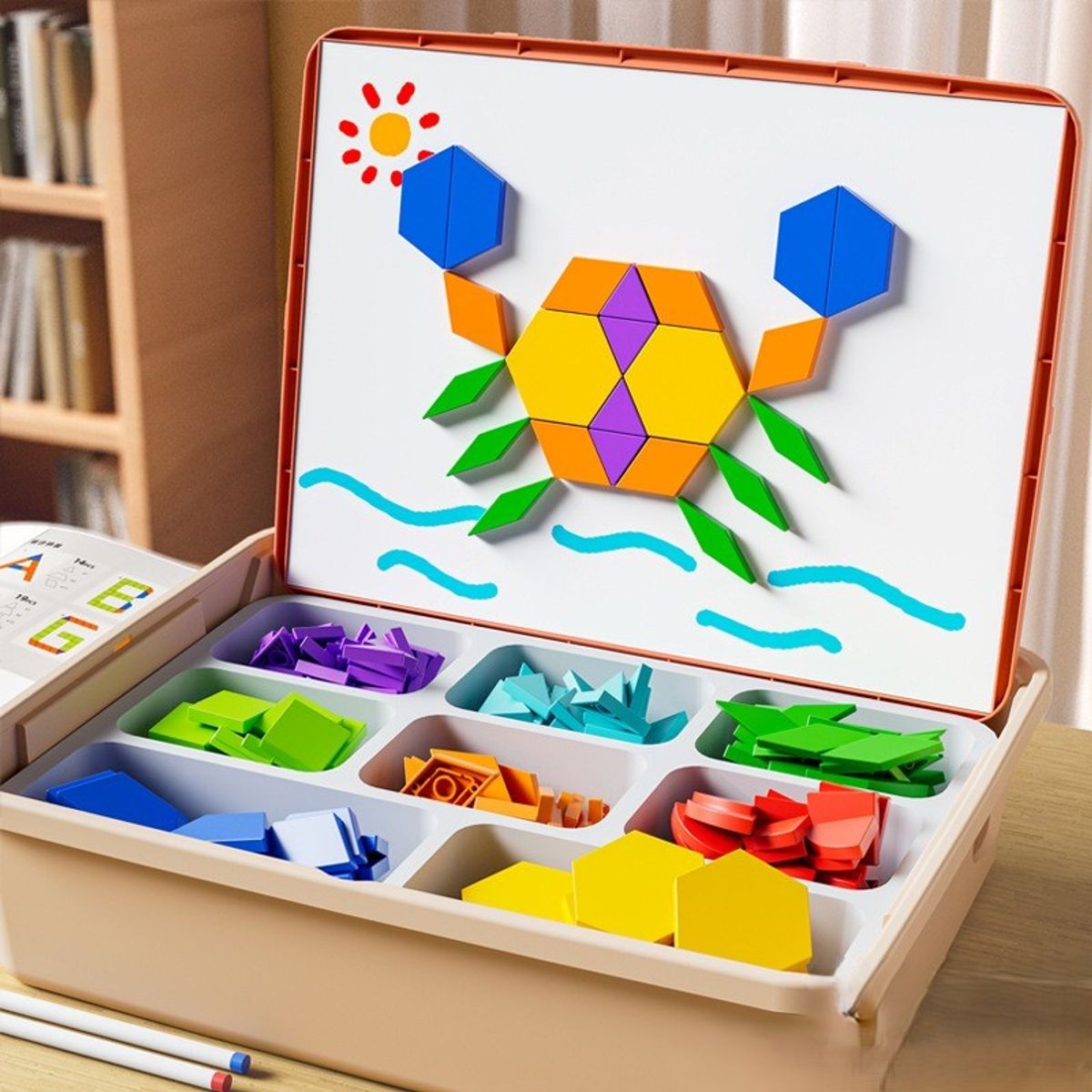 TATEE - 120pcs juguetes Tangrama magnético educacional