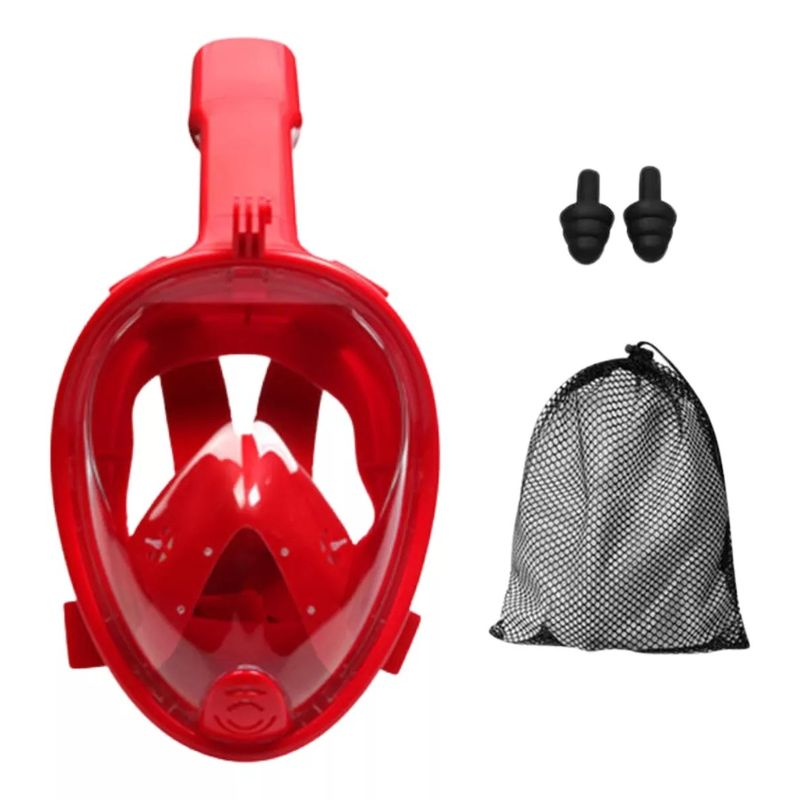 ANENG - Máscara Snorkel Fullface Buceo Antiniebla Soporte Gopro L XL
