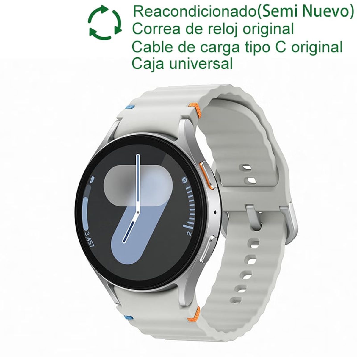 SAMSUNG - Samsung Galaxy Watch 7 44mm Bluetooth Reacondicionado SemiNuevo-Plata