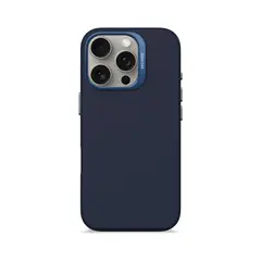 DECODED - Funda silicona antimicrobial Magsafe iPhone 16 Pro Azul