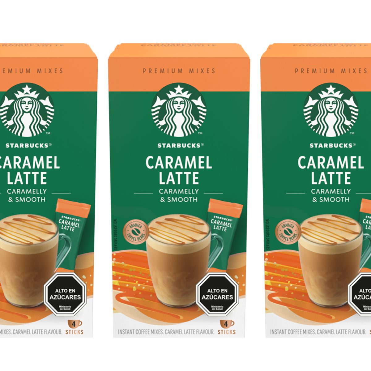 STARBUCKS - Pack 3 Cajas Café Instantáneo Starbucks® Caramel Latte