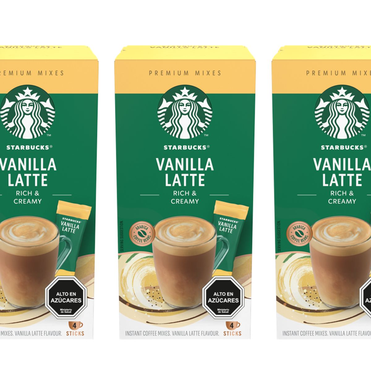 STARBUCKS - Pack 3 Cajas Café Instantáneo Starbucks® Vanilla Latte