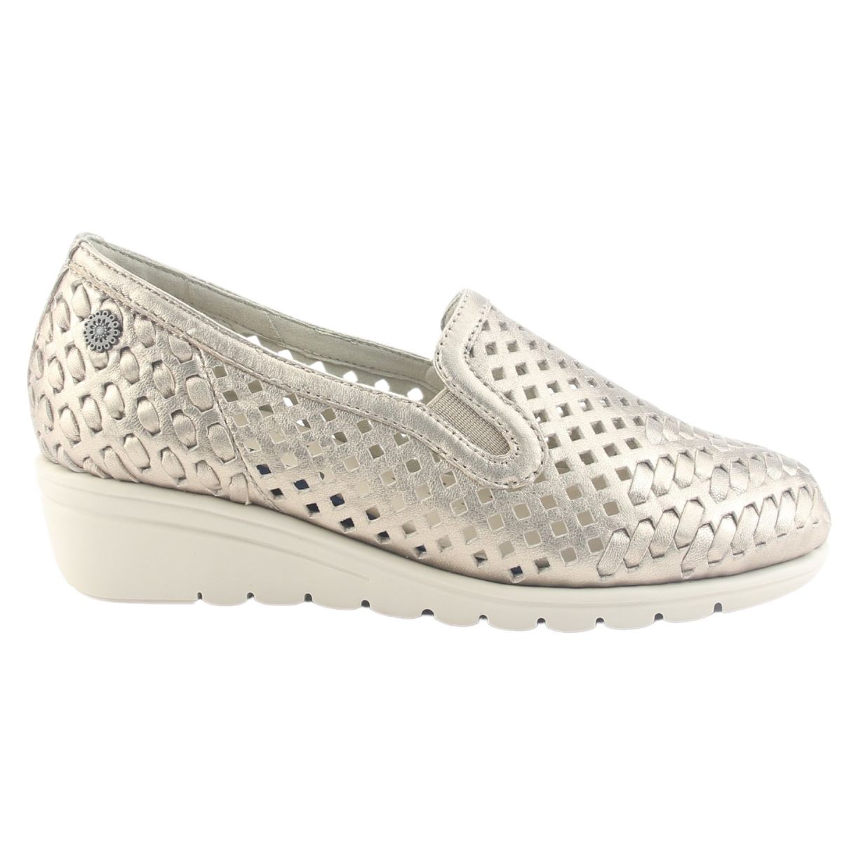 CHALADA - Zapato Mujer Dorado Casual Chalada Crose-1