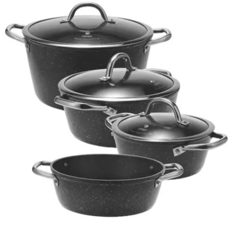 Dsp - SET OLLAS 7 PIEZAS ANTIADHERENTES DSP CA008-S02 - GRIS