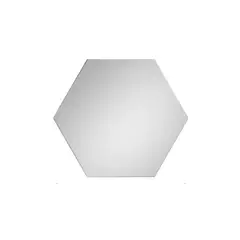 GENERICO - Pack de 12 espejos adhesivos en acrílico hexagonales decorativos