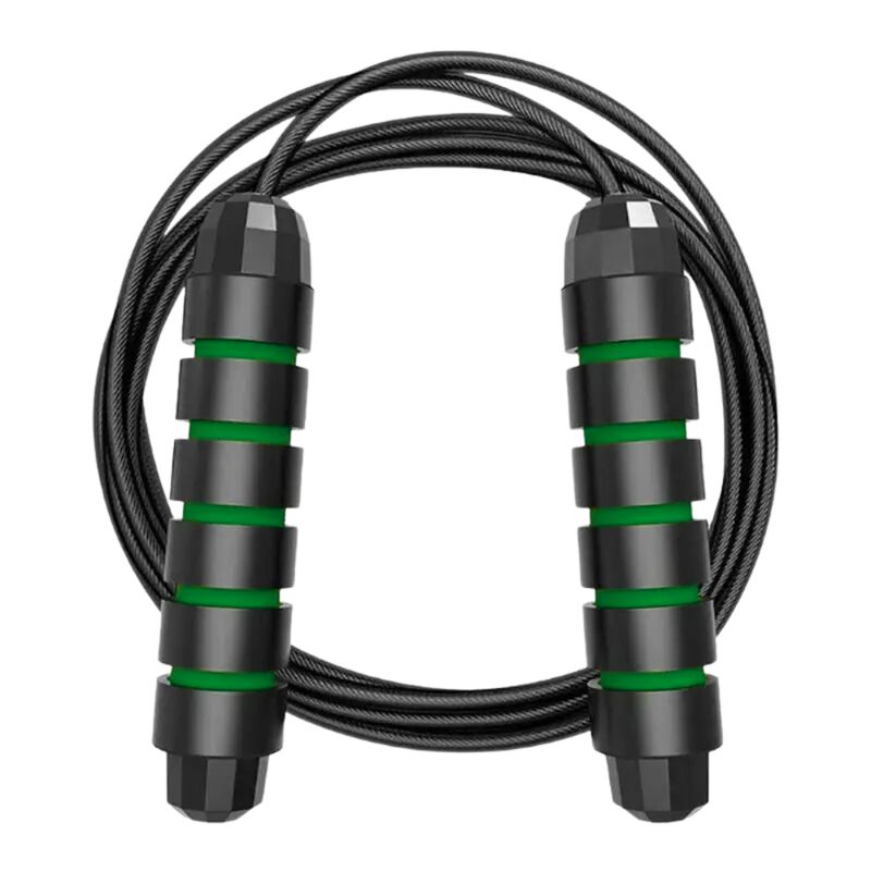 GENERICO - Cuerda Para Salto Negro/Verde 012