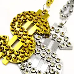 GENERICO - COLLAR BEADS BLING 2PCS X1UNI