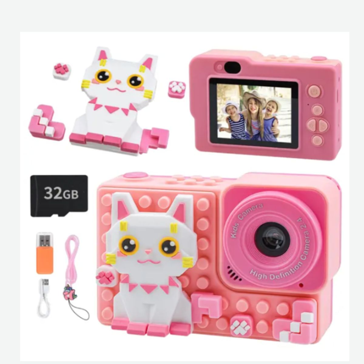 GENERICO - CÁMARA JUGUETE GATITO + TARJETA 32GB