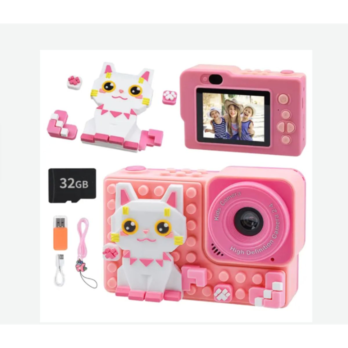 GENERICO - CÁMARA JUGUETE GATITO + TARJETA 32GB