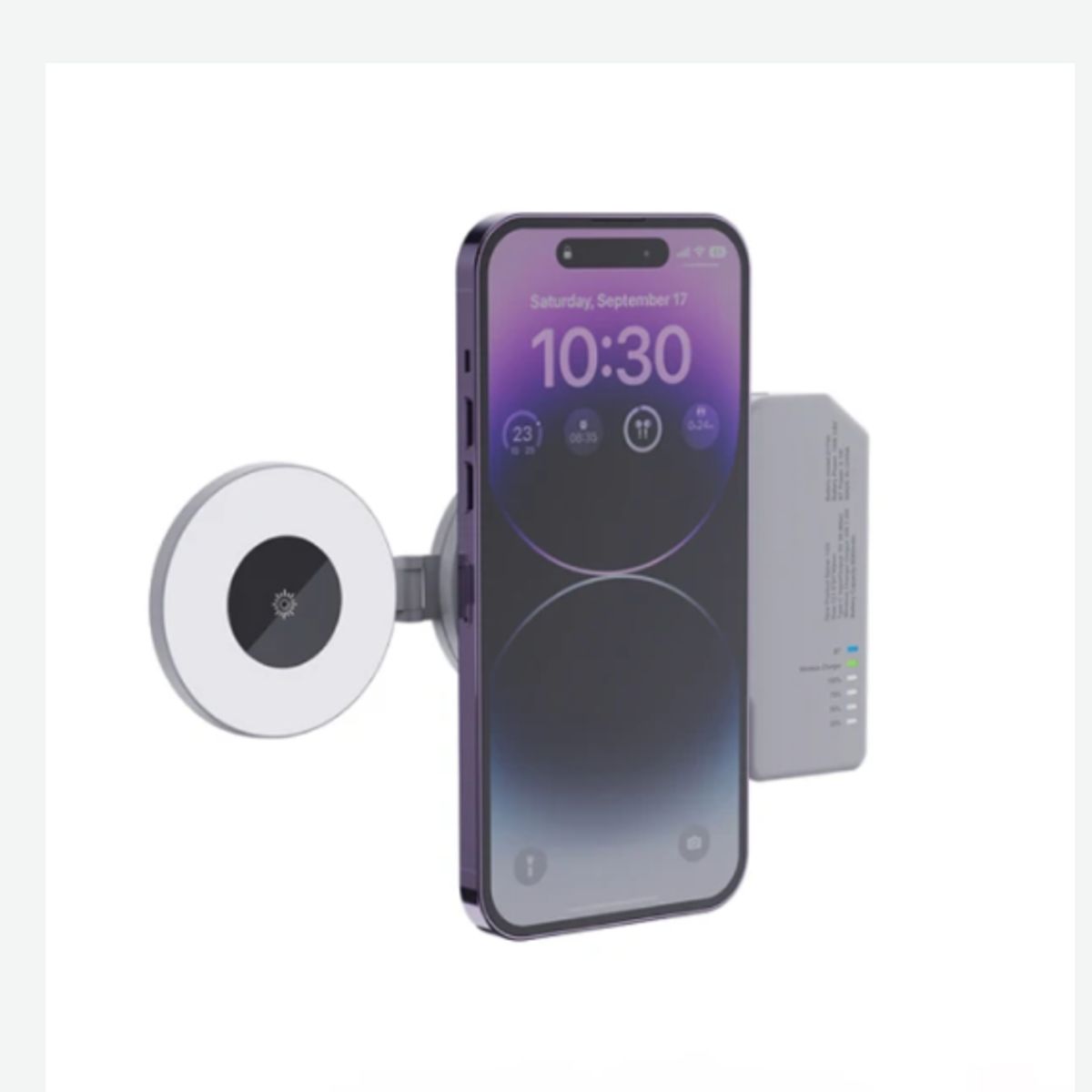 GENERICO - HAND GRIP PARA CELULAR CON LUZ LED Y BATERÍA