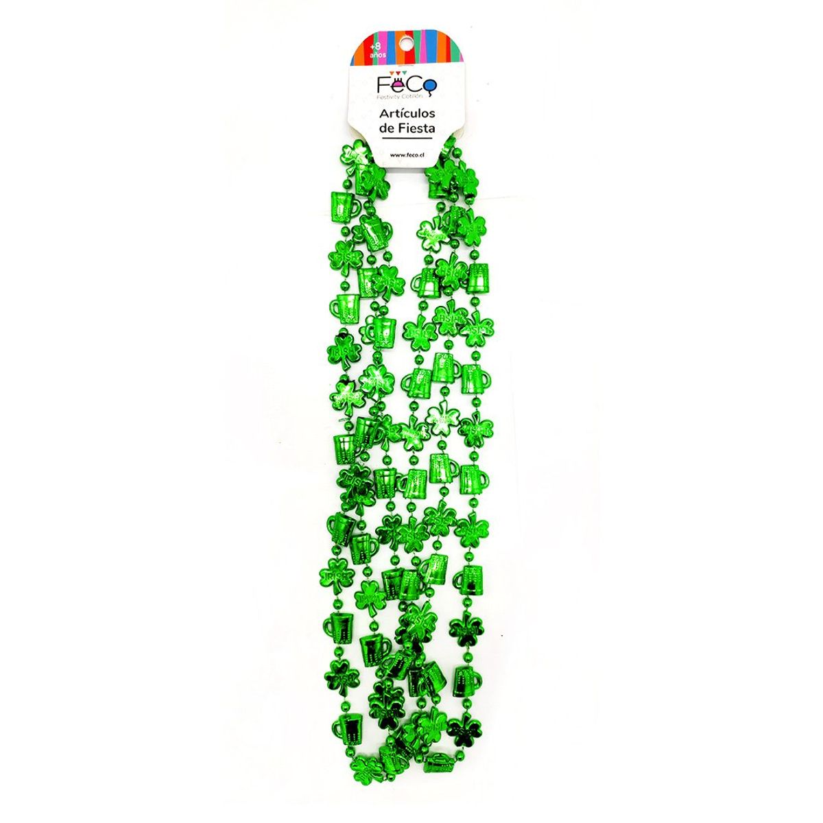 GENERICO - COLLAR BEADS LUCKY IRISH 3PCS X1UNI