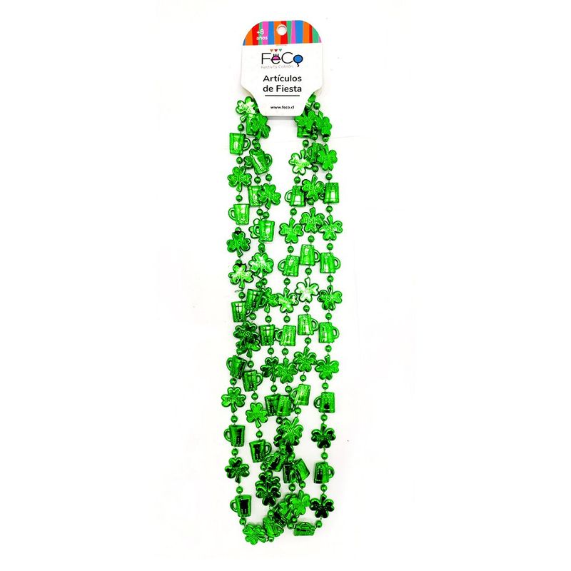 GENERICO - COLLAR BEADS LUCKY IRISH 3PCS X1UNI