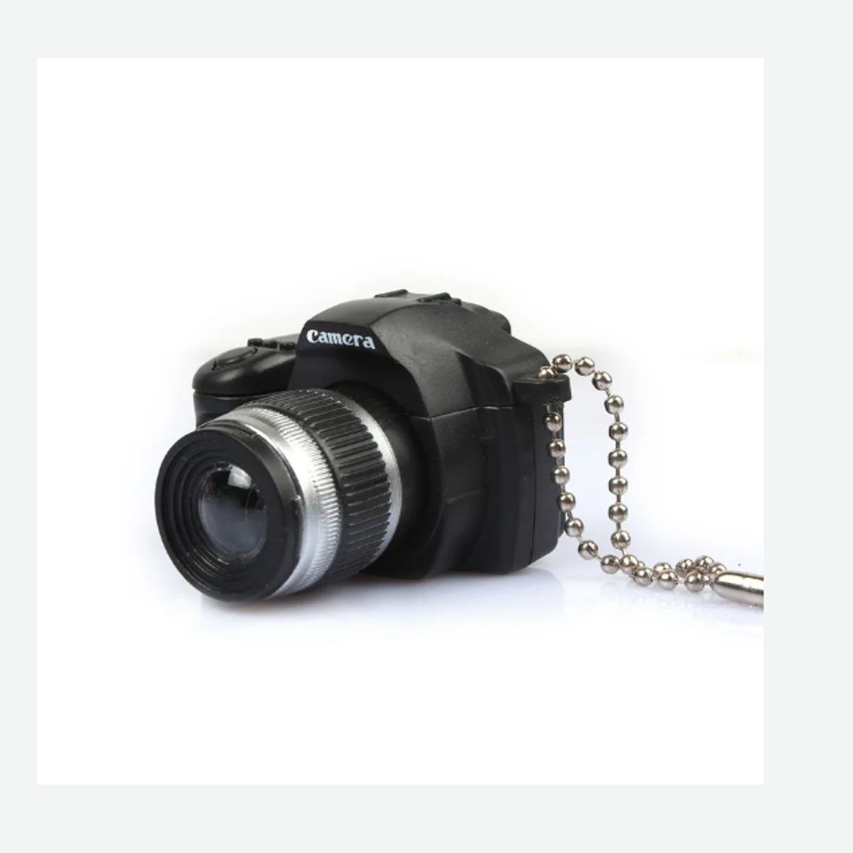 GENERICO - LLAVERO DISEÑO CÁMARA CON FLASH INCLUIDO