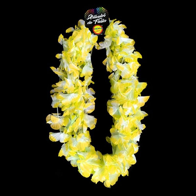 GENERICO - COLLAR FLOR AMARILLOBLANCO X6 UNI
