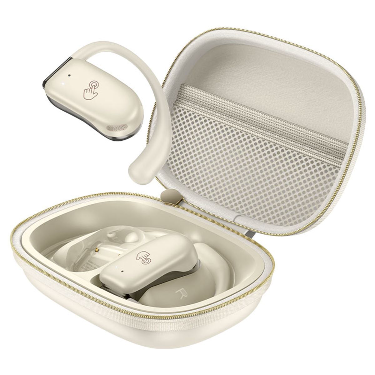 HOCO - Audífono Inalámbrico Hoco EA2 Graceful 6hrs beige