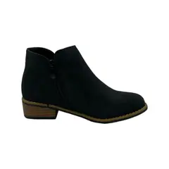PAND G - Zapato Negro Gamuza Mujer