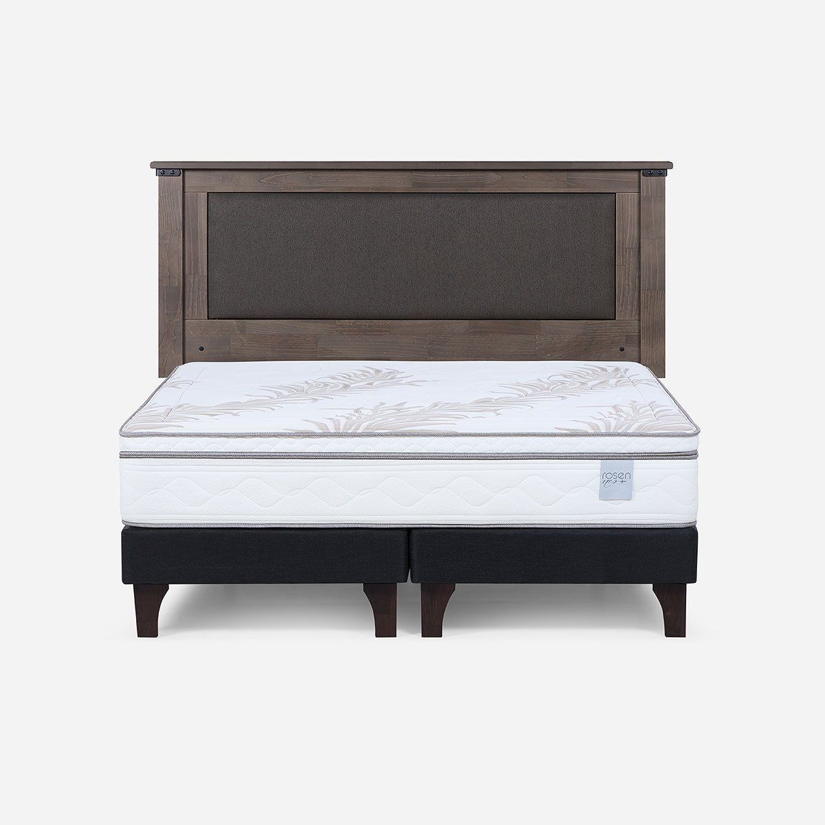 ROSEN - Cama Europea Neo Plus King 180x200 cm + Respaldo New Ray