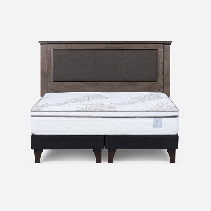 ROSEN - Cama Europea Neo Plus King 180x200 cm + Respaldo New Ray