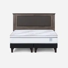 ROSEN - Cama Europea Neo Plus King 180x200 cm + Respaldo New Ray