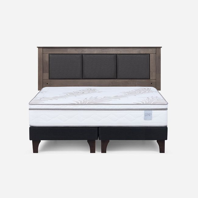 ROSEN - Cama Europea Neo Plus King 180x200 cm + Respaldo Rachel