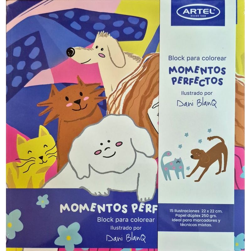 ARTEL - Block para colorear Momentos Perfectos