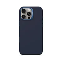 Funda silicona antimicrobial Magsafe iPhone 16 Pro Max Azul
