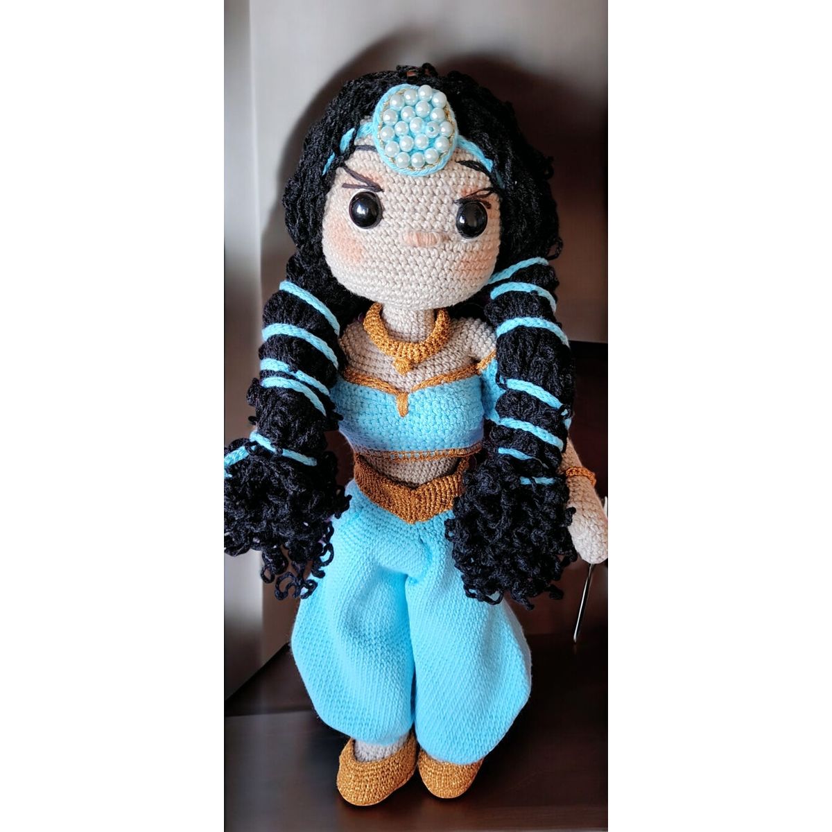 GENERICO - Muñeca Amigurumi Jazmine - 100% Algodón Hecha a Mano