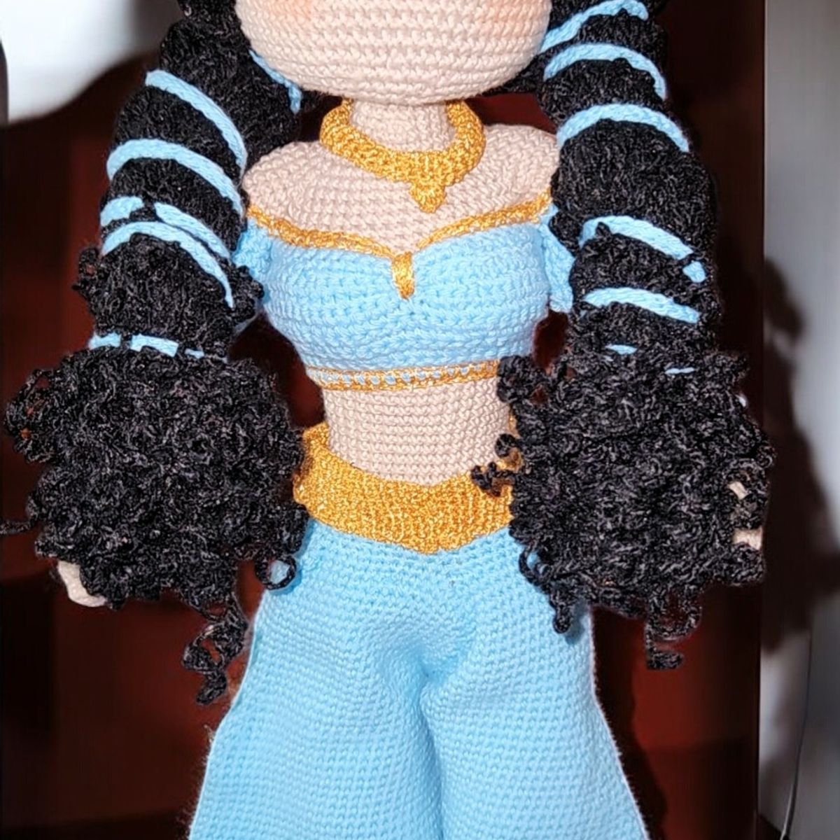 GENERICO - Muñeca Amigurumi Jazmine - 100% Algodón Hecha a Mano