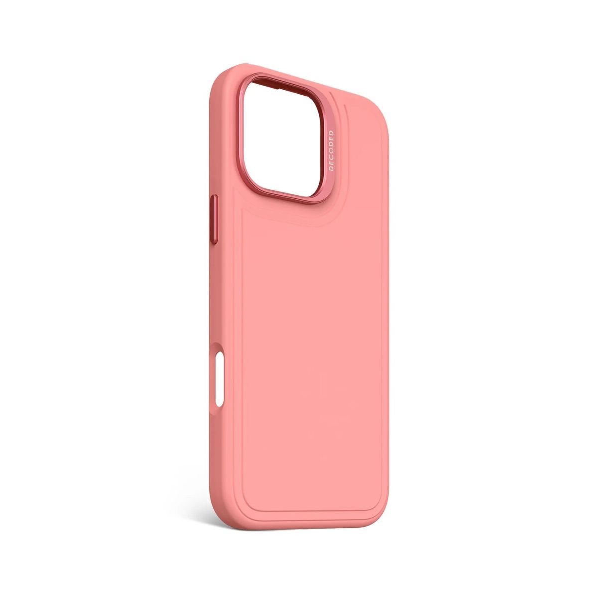 DECODED - Funda silicona stacks Magsafe iPhone 16 Pro Max Rosado