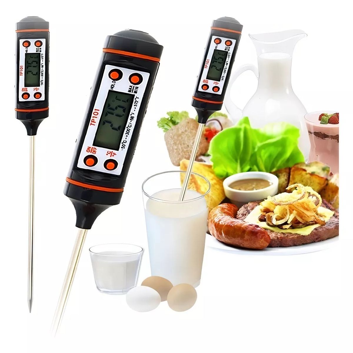 GENERICO - Termómetro Para Medir La Temperatura De Alimentos Cocina 1.55 oz