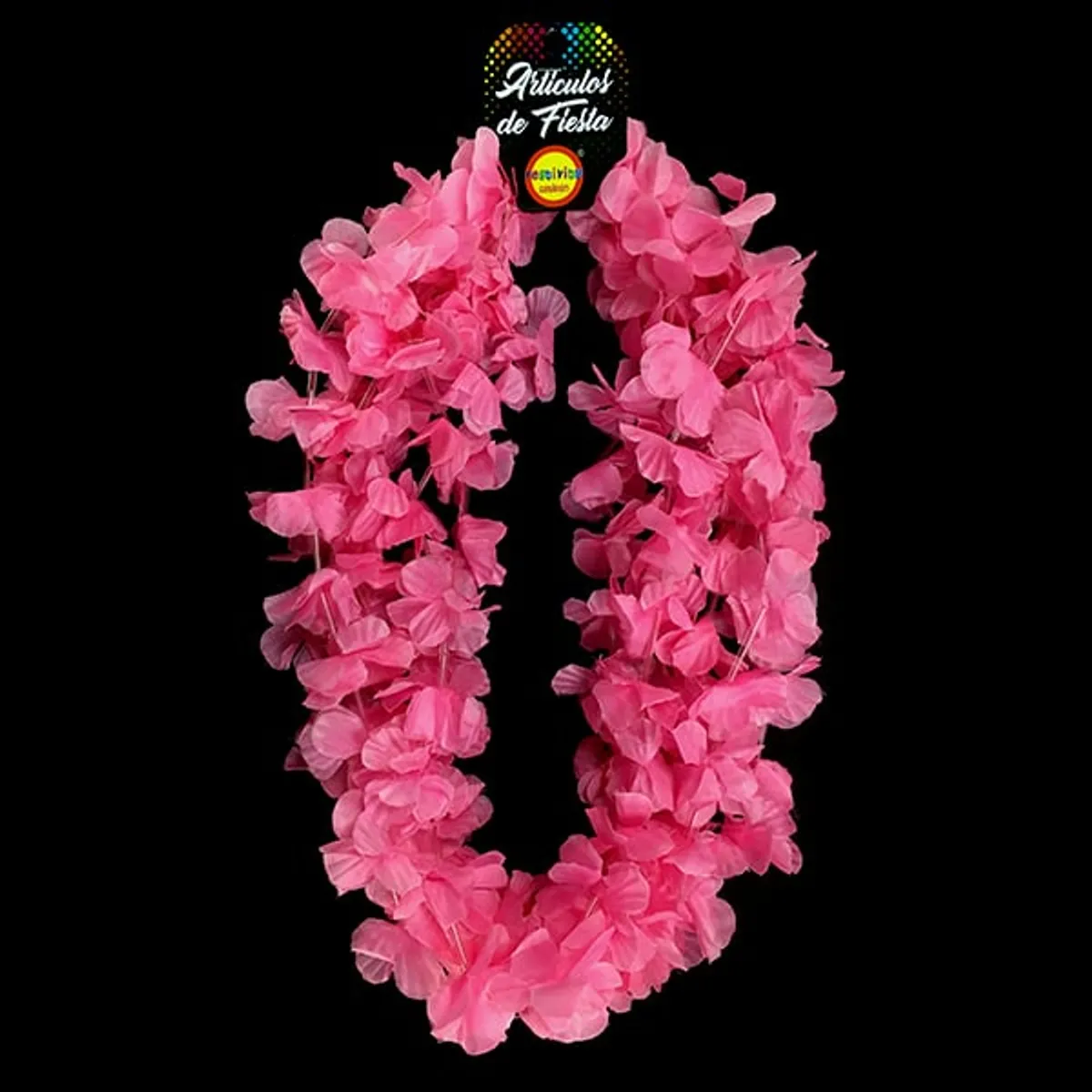 GENERICO - COLLAR FLOR LISO FUCSIA X6 UNI