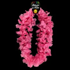 GENERICO - COLLAR FLOR LISO FUCSIA X6 UNI