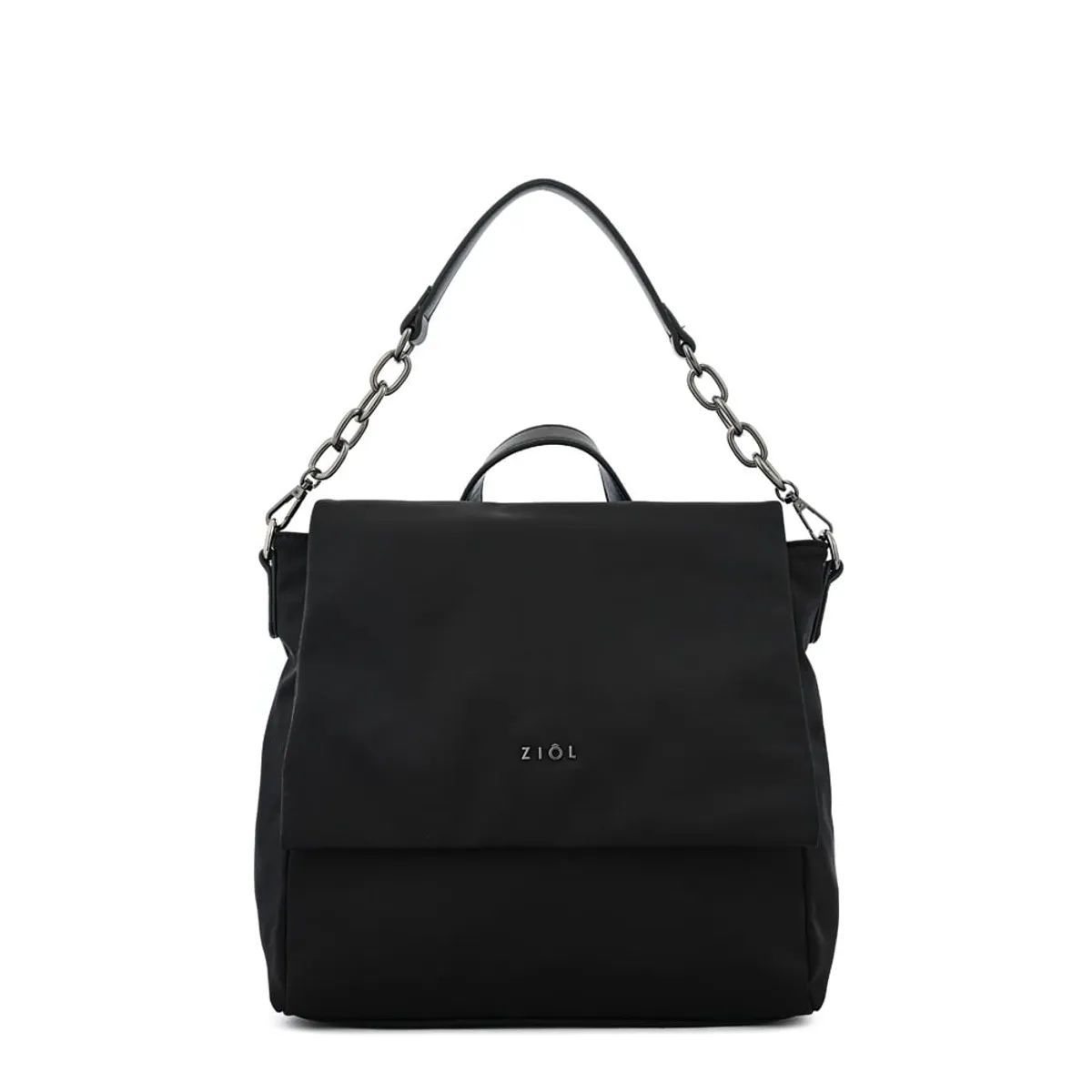 ZIOL - Mochila con tapa nydia pequeña negro especial
