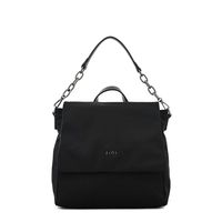 Mochila con tapa nydia pequeña negro especial