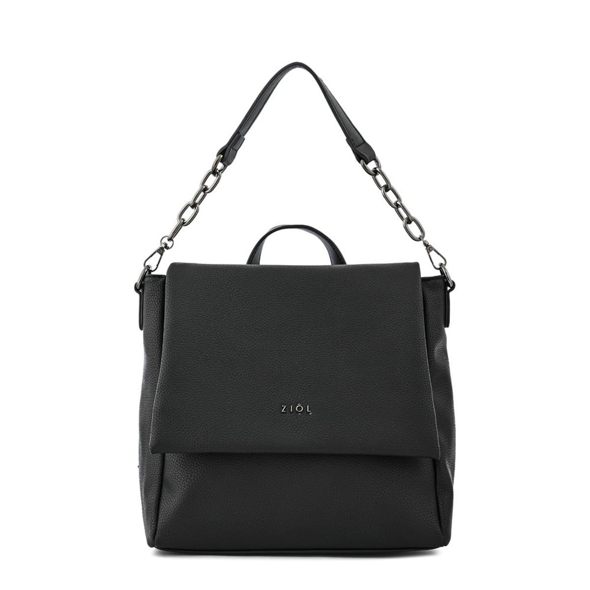 ZIOL - Mochila con tapa pequeña nydia negro