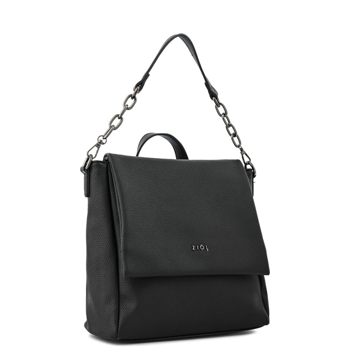 ZIOL - Mochila con tapa pequeña nydia negro