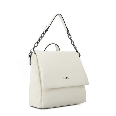 Imagen 2 del producto Mochila con tapa nydia pequeña blanco