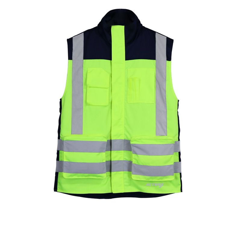 ACTIVEX - Chaleco Geólogo Gabardina Terra Bicolor Amarillo - Azul